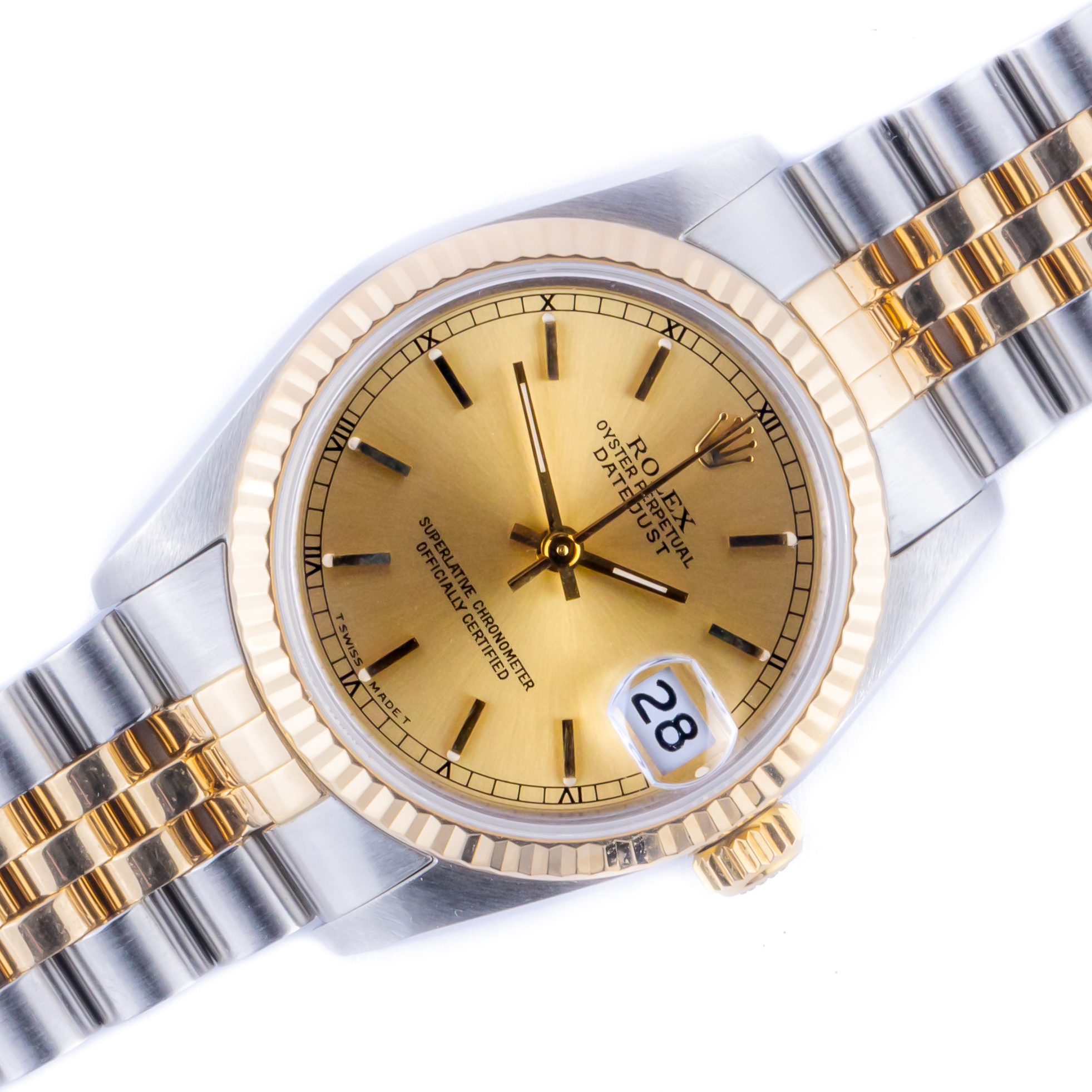 Rolex Datejust Mid-Size Champagne 68273 1991 (Full Set) 1 rolex-datejust-68273-15