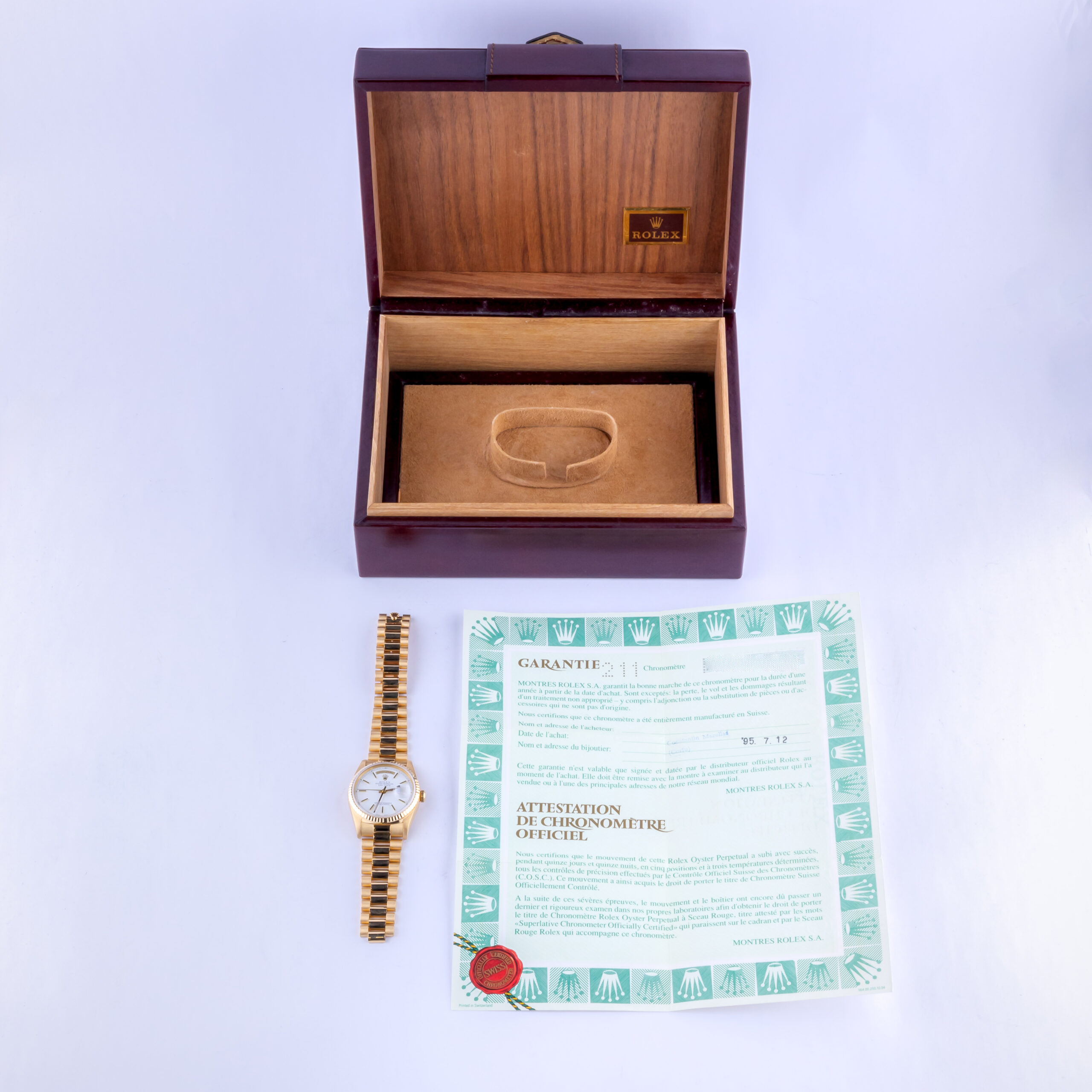 Rolex Day-Date White 18238 1995 (Vollständiger Satz) 8 rolex-day-date-18238-30