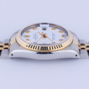 Rolex Oyster Perpetual Datejust Mid-Size weiß Diamant 68273 1989 (Vollständiger Satz) 13 rolex-datejust-mid-size-68273-13