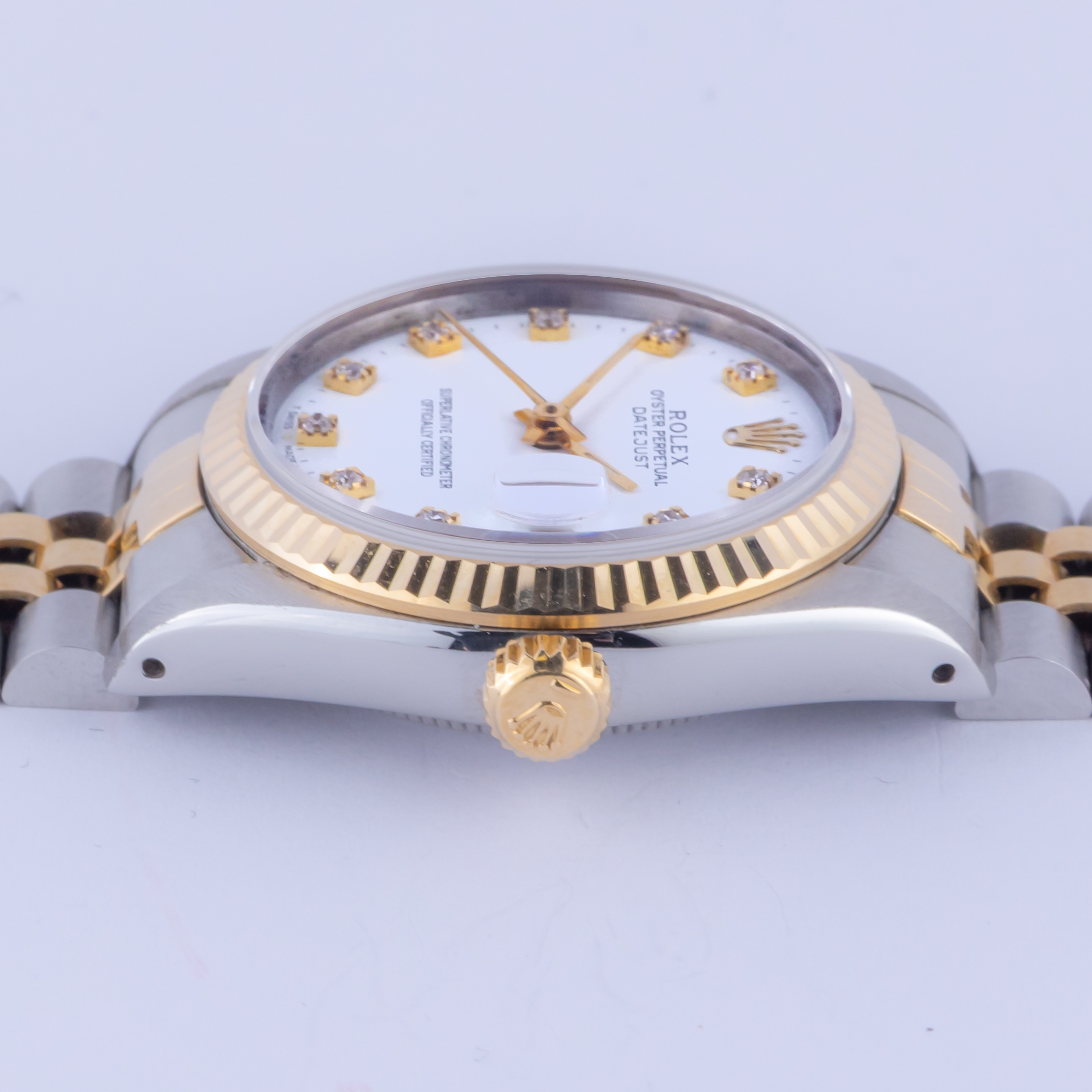 Rolex Oyster Perpetual Datejust Mid-Size weiß Diamant 68273 1989 (Vollständiger Satz) 5 rolex-datejust-mid-size-68273-13