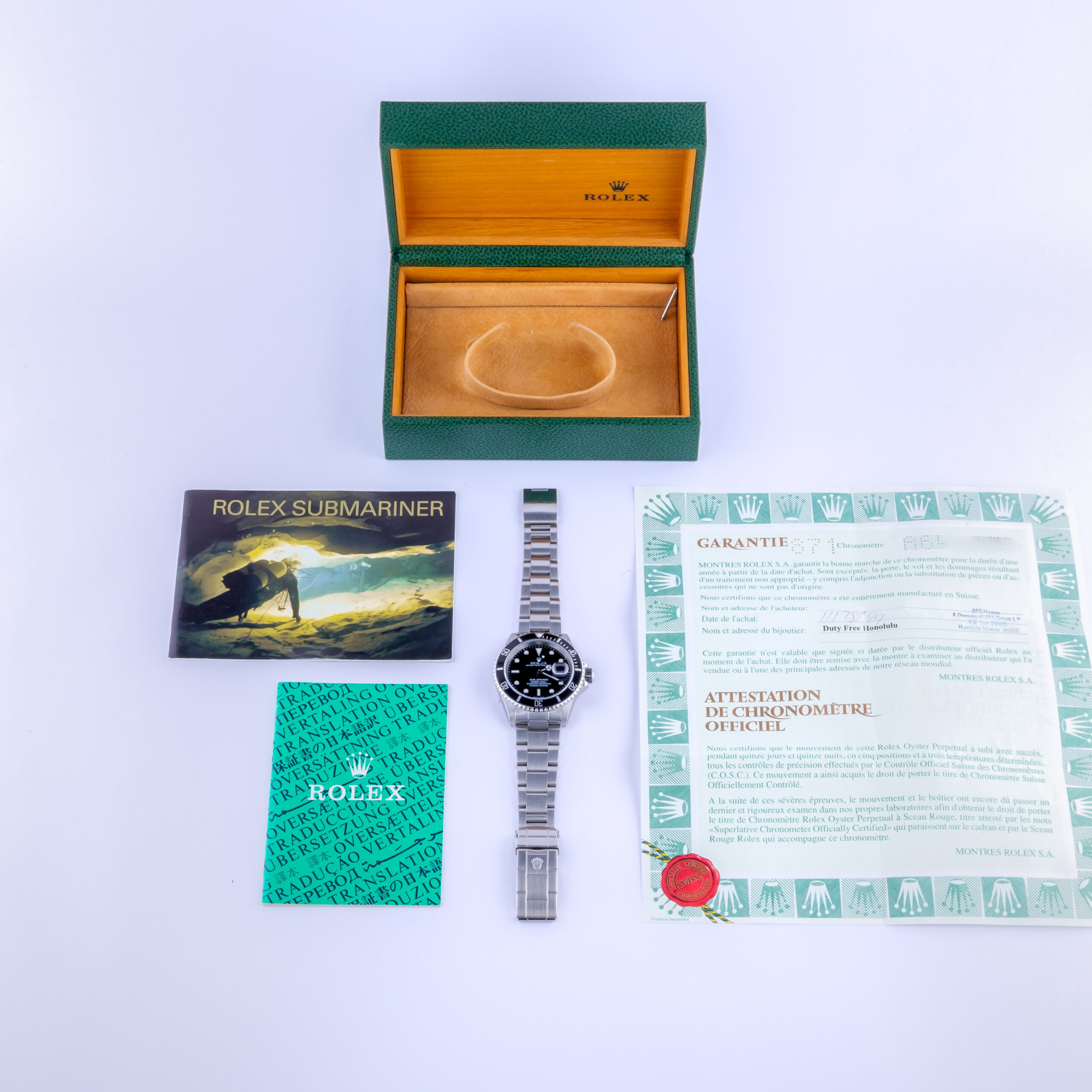 Rolex Oyster Perpetual Submariner Black 16610 1999 (Full Set) 8 rolex-submariner-16610-21