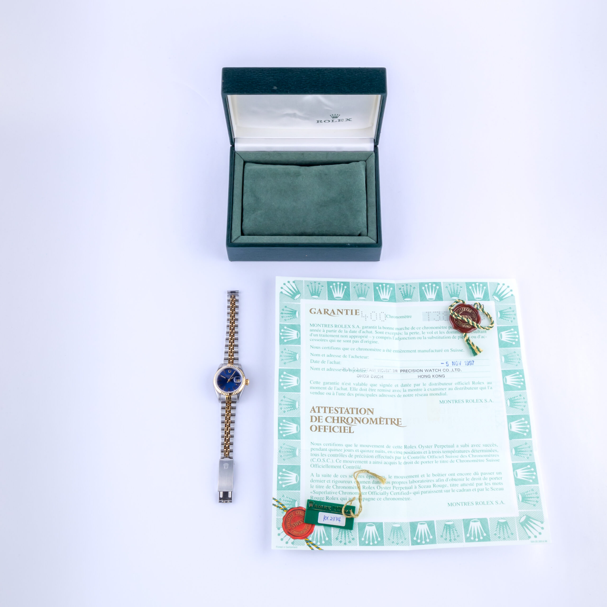 Rolex Lady-Datejust Blue 69173 1996 (Vollständiger Satz) 7 rolex-lady-datejust-69173-91