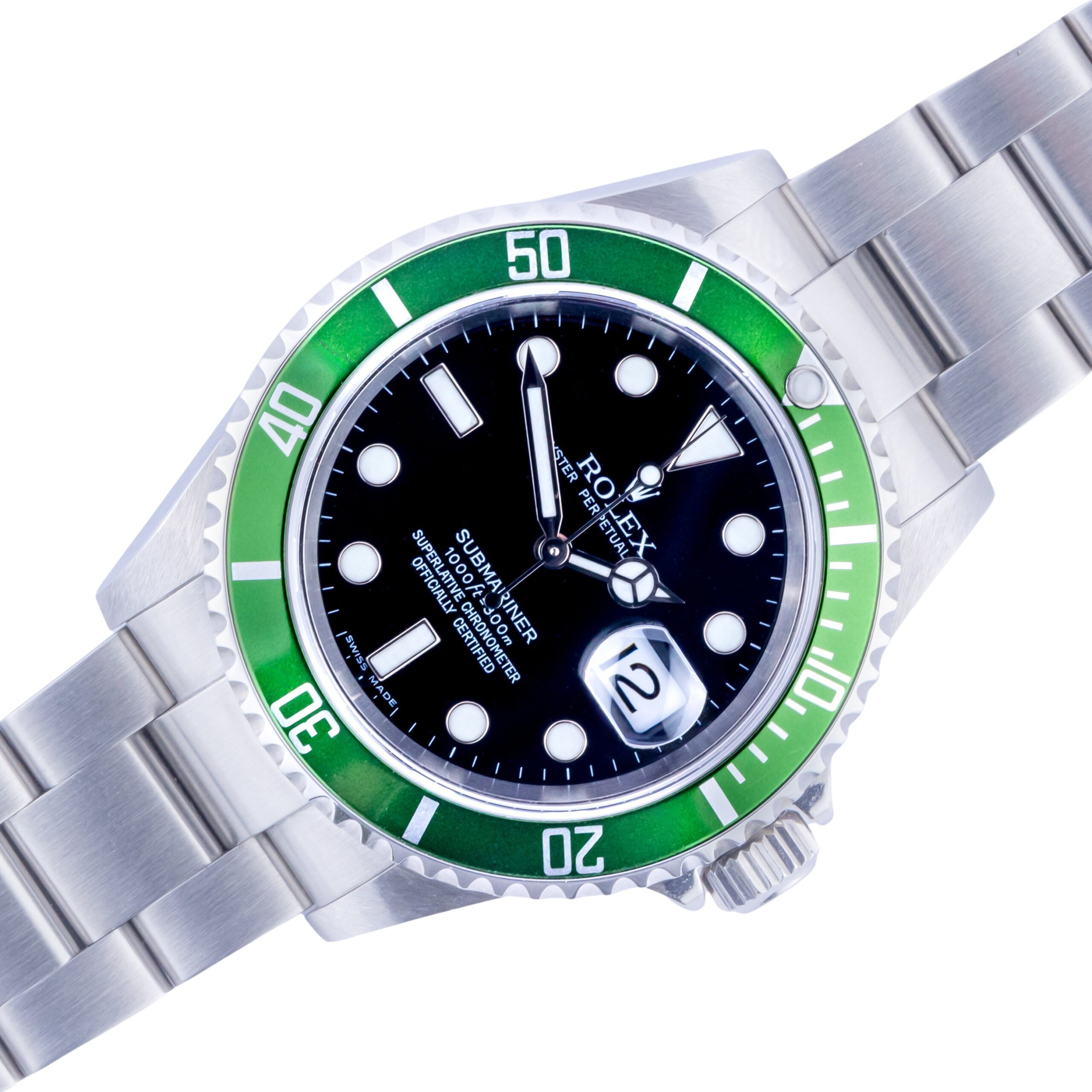 Rolex Submariner "Kermit" 16610LV 2005 (Full Set) 1 rolex-submariner-16610lv-4