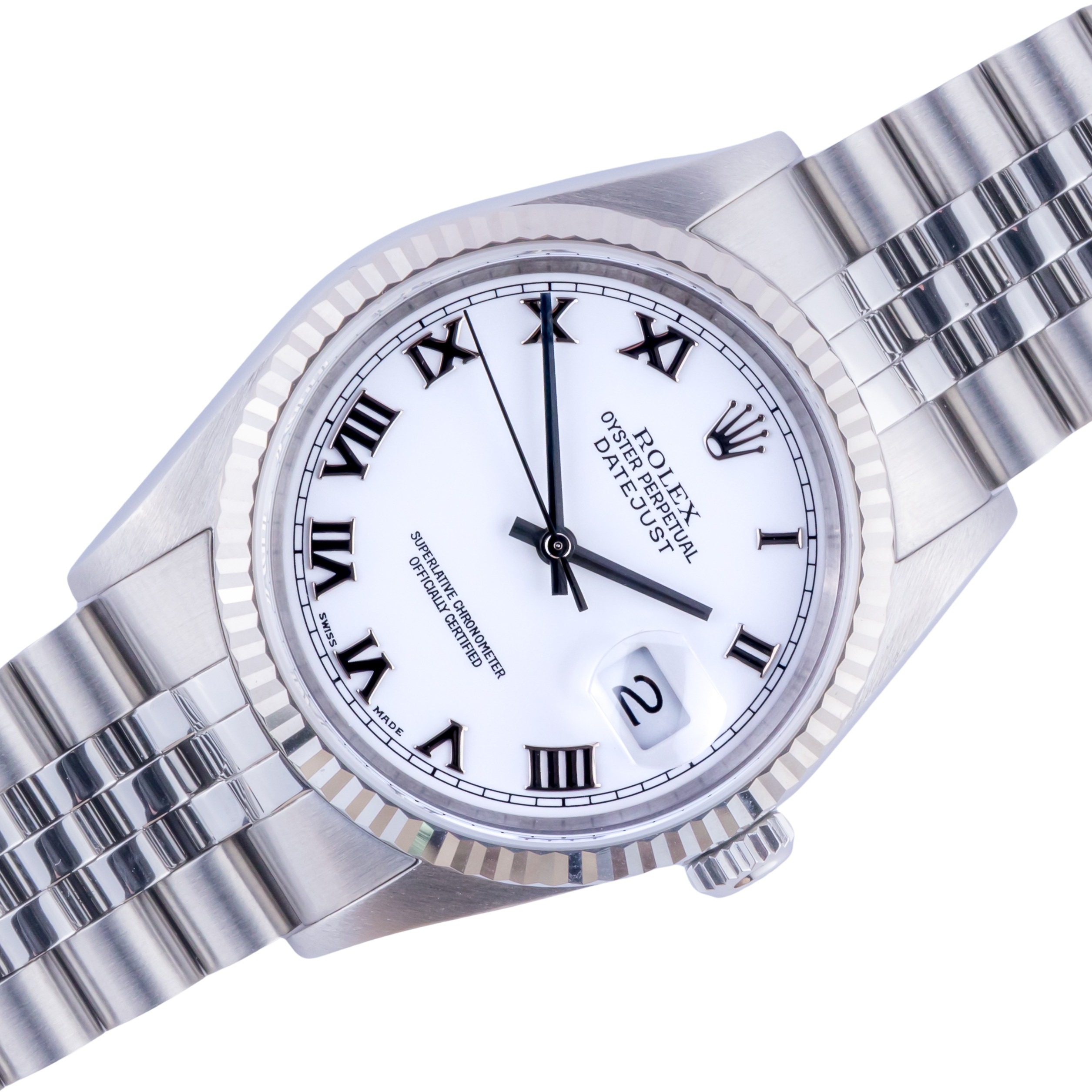 Rolex Oyster Perpetual Datejust White Roman 16234 1997 (Vollständiger Satz) 1 rolex-datejust-16234-108