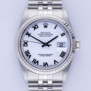 Rolex Oyster Perpetual Datejust White Roman 16234 1997 (Vollständiger Satz) 10 rolex-datejust-16234-108