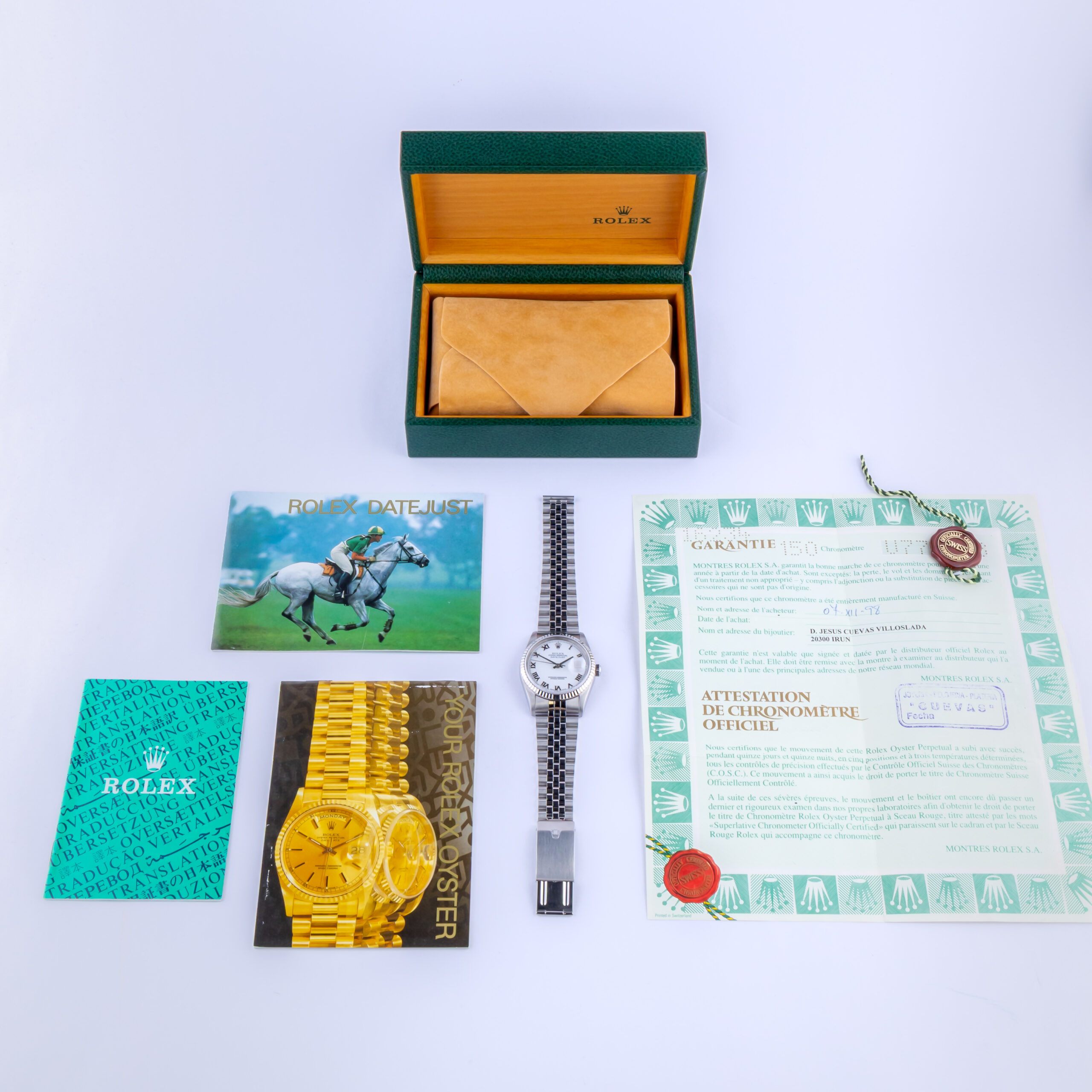 Rolex Oyster Perpetual Datejust White Roman 16234 1997 (Vollständiger Satz) 8 rolex-datejust-16234-108