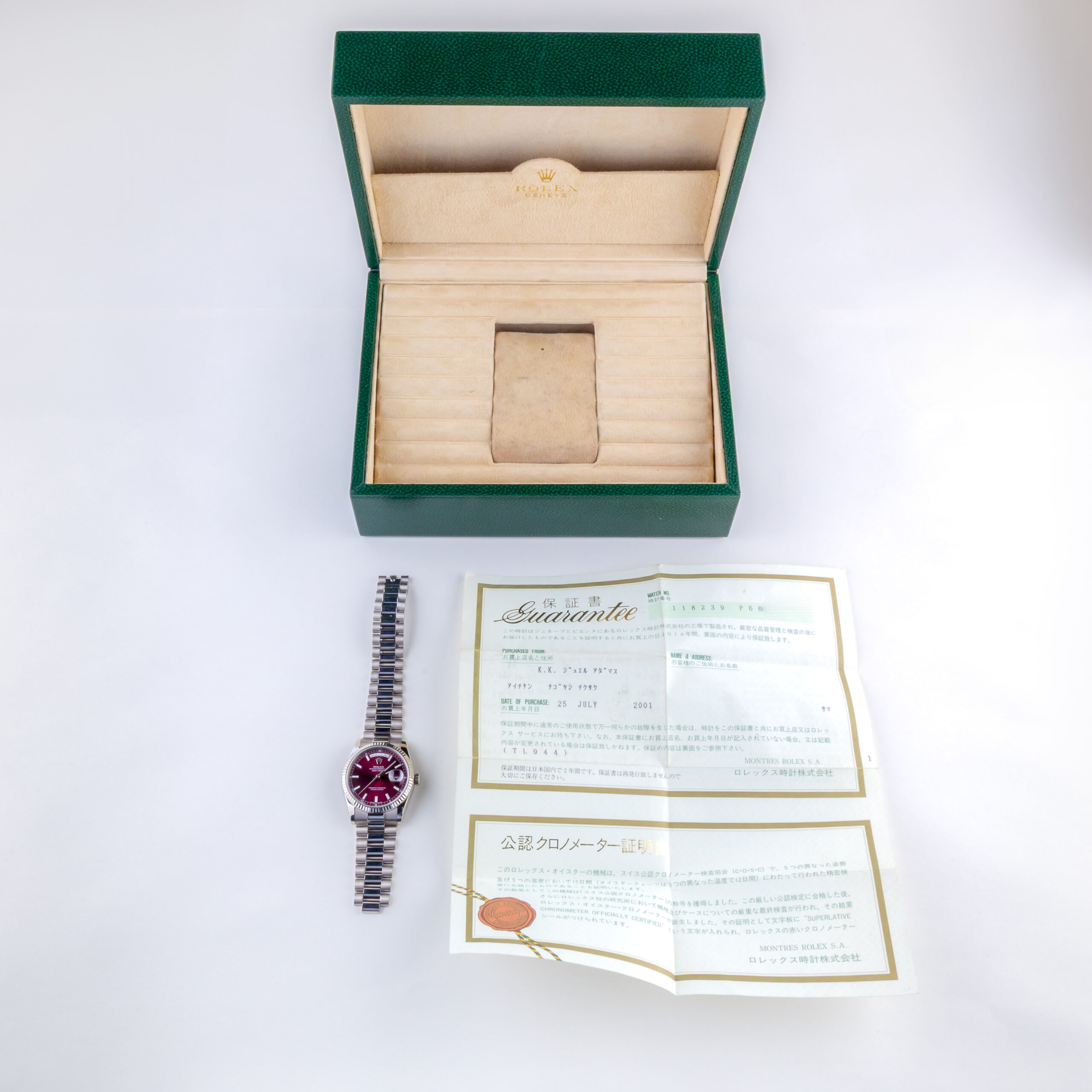 Rolex Day-Date Cherry Arabic 118239 2000 (Full Set) 8 rolex-day-date-118239-6