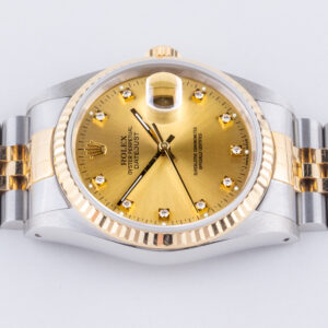 Rolex Oyster Perpetual Datejust Champagne Diamond 16233 1988 (Full Set) 13 rolex-datejust-16233-130
