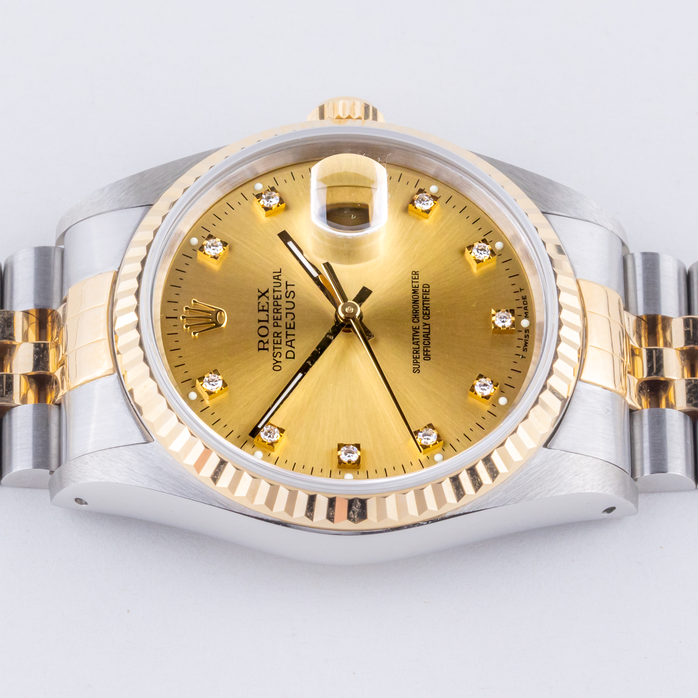 Rolex Oyster Perpetual Datejust Champagne Diamond 16233 1988 (Full Set) 6 rolex-datejust-16233-130