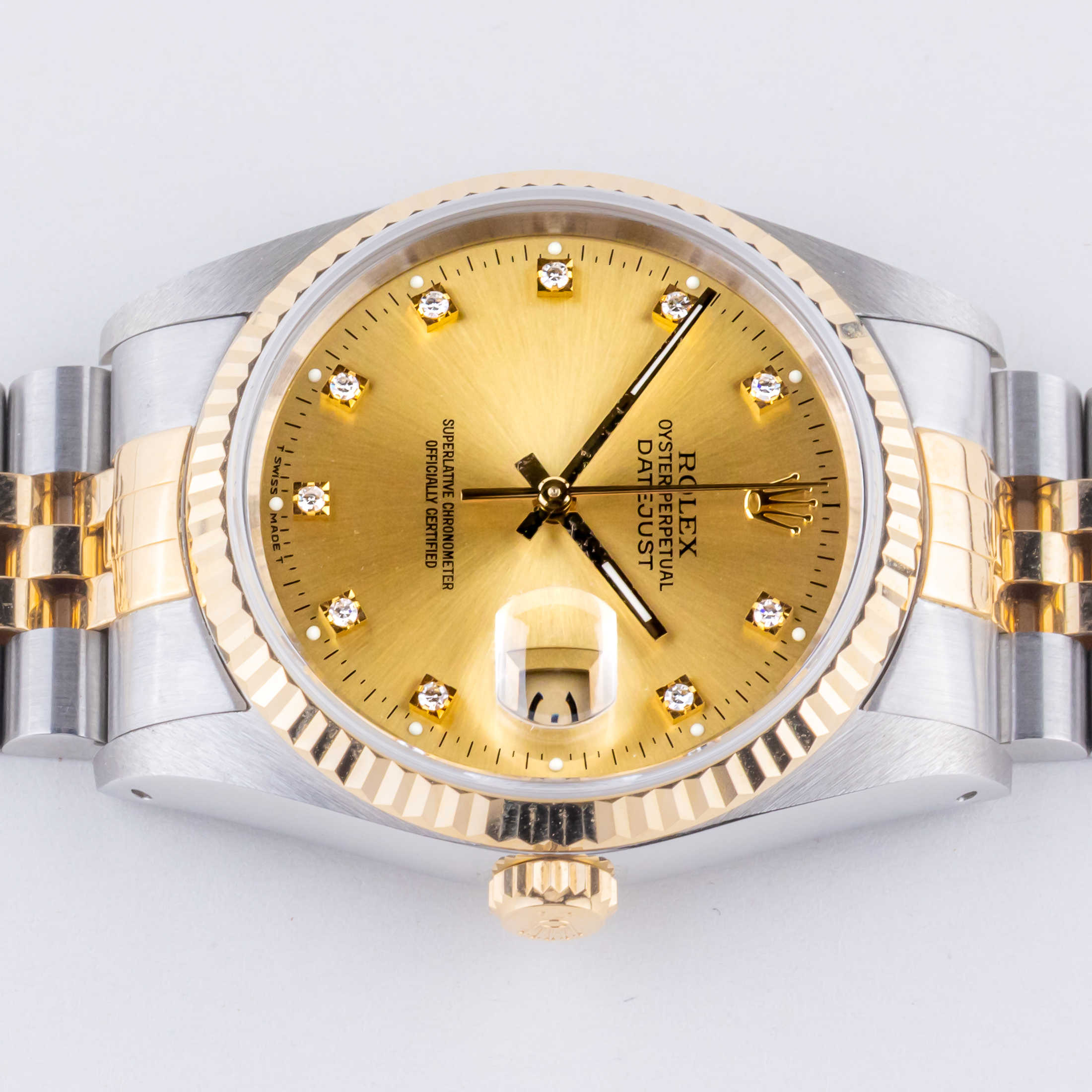 Rolex Oyster Perpetual Datejust Champagne Diamond 16233 1988 (Full Set) 5 rolex-datejust-16233-130