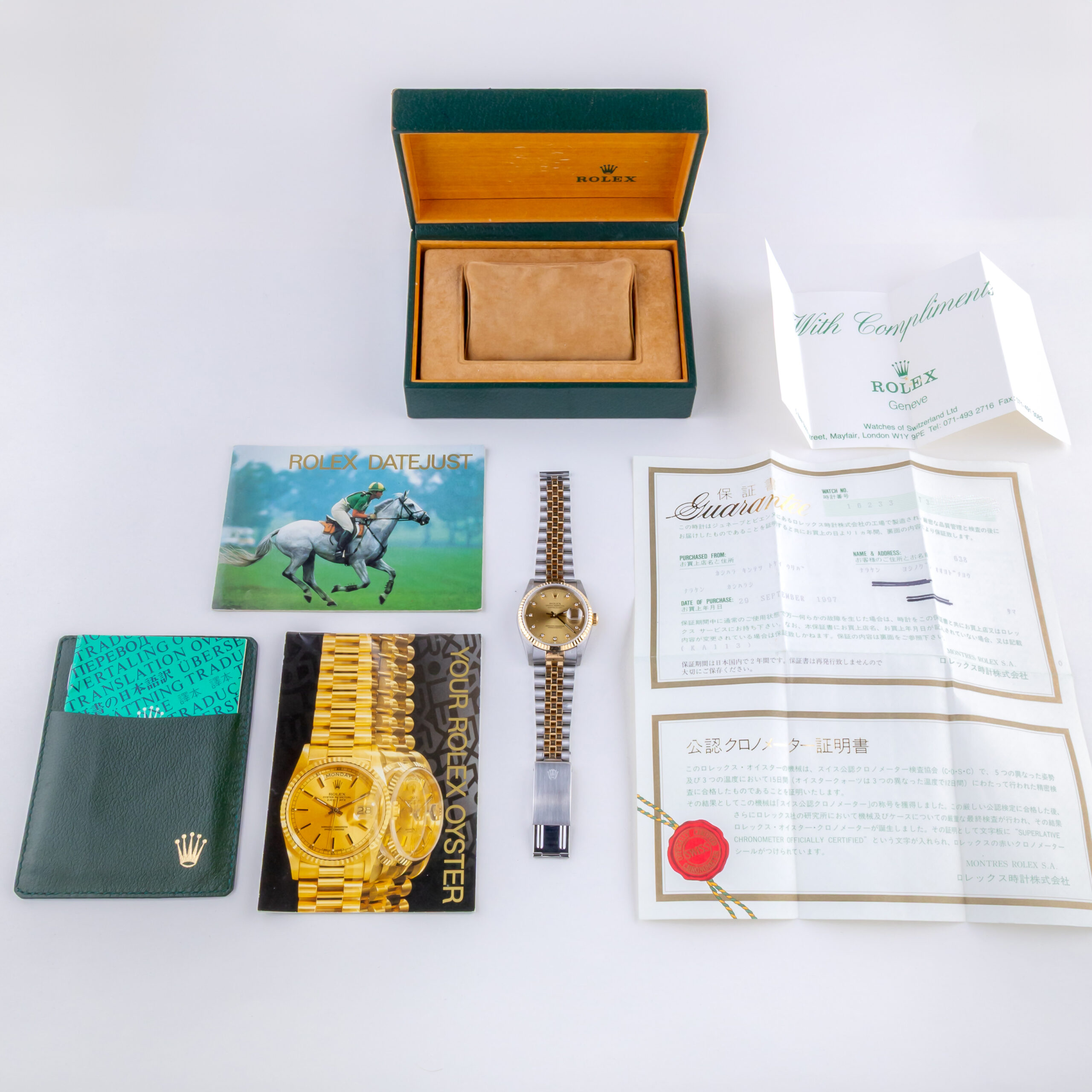 Rolex Oyster Perpetual Datejust Champagne Diamond 16233 1988 (Full Set) 8 rolex-datejust-16233-130