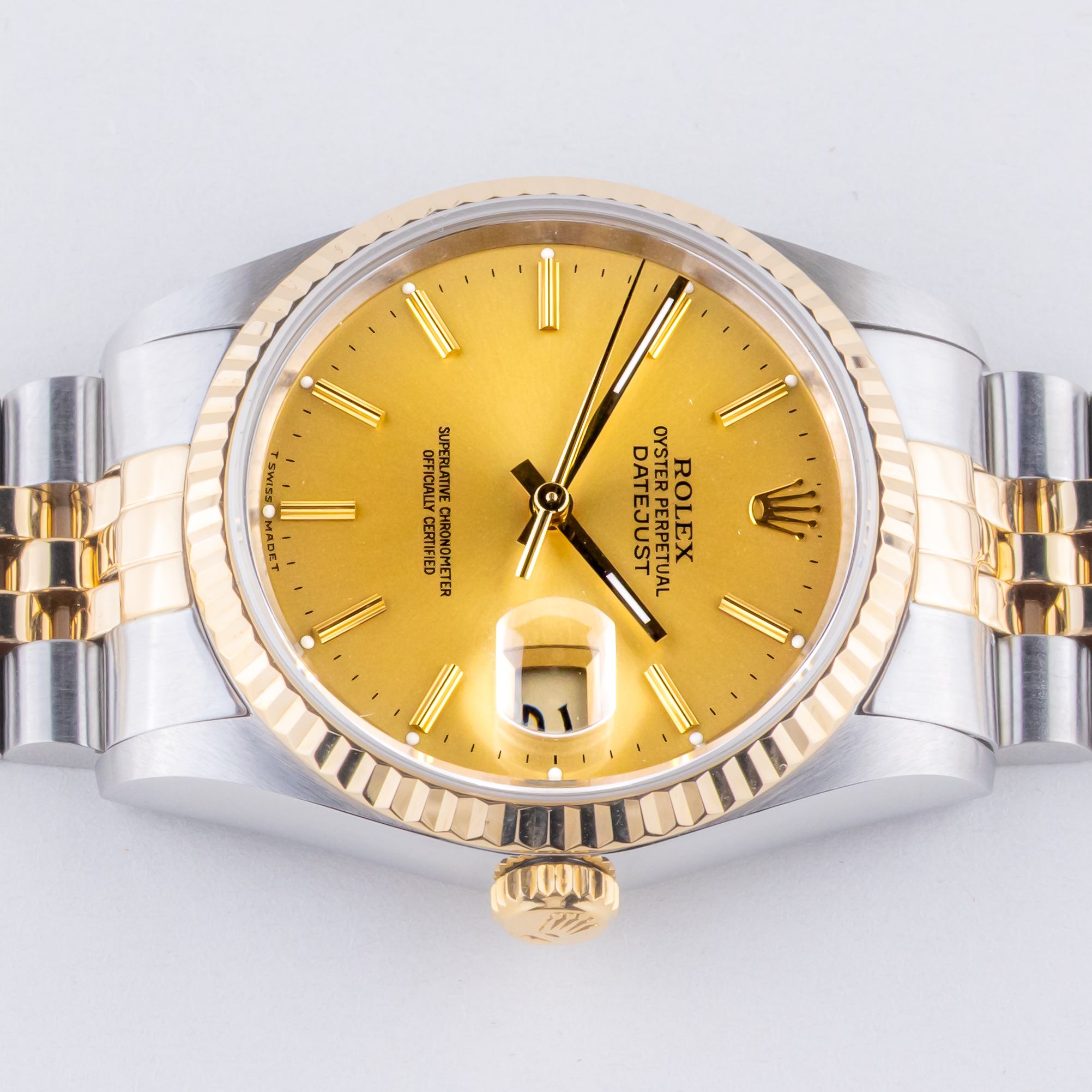 Rolex Oyster Perpetual Datejust Champagne 16233 1993 (Full Set) 6 rolex-datejust-16233-143