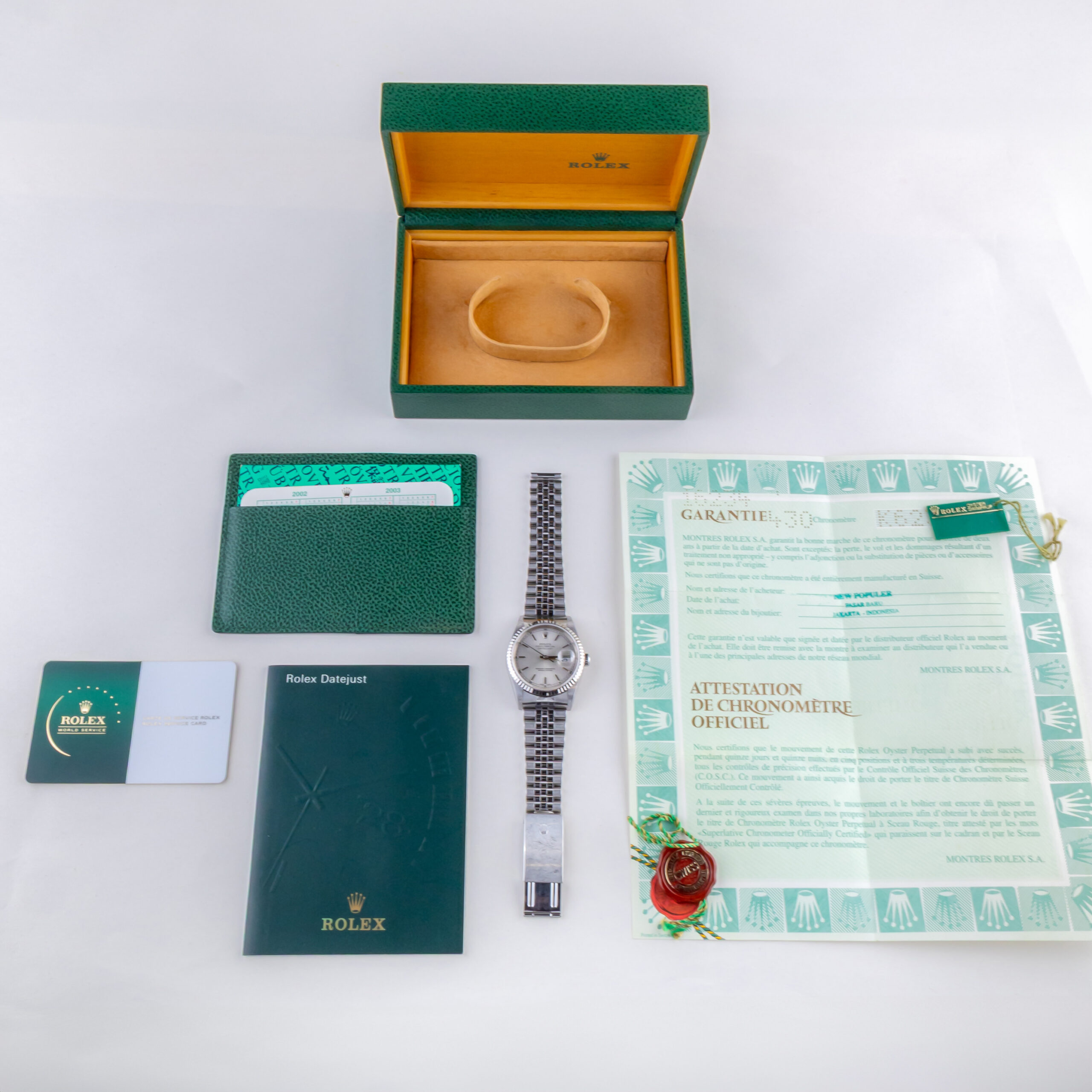 Rolex Oyster Perpetual Datejust Silver 16234 2001 (Full Set) 8 rolex-datejust-16234-133