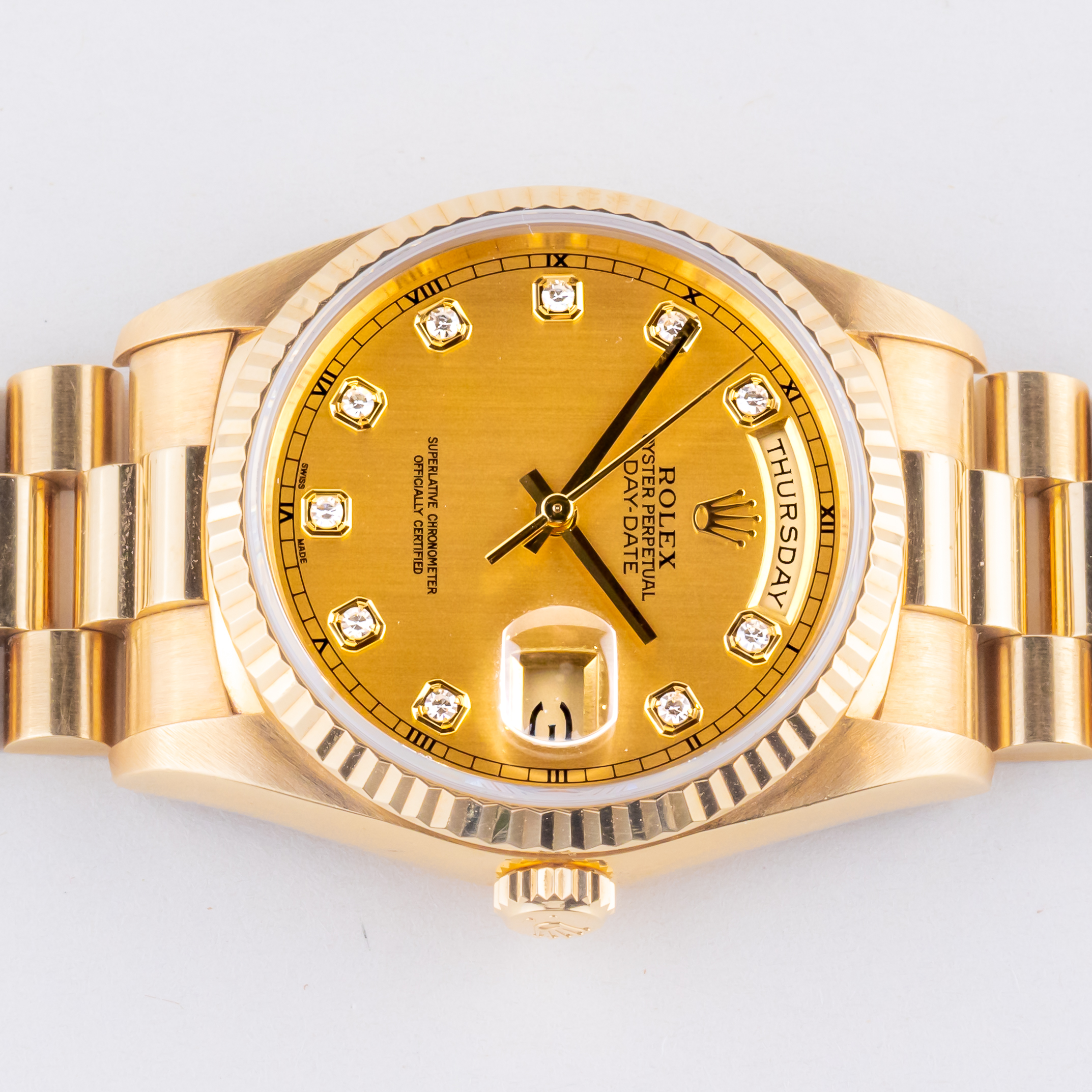 Rolex Day-Date Champagne Shantung 18238 1991 6 rolex-day-date-18238-41